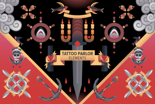 Tattoo Parlor Element 02 Tattoo Parlor Element 02