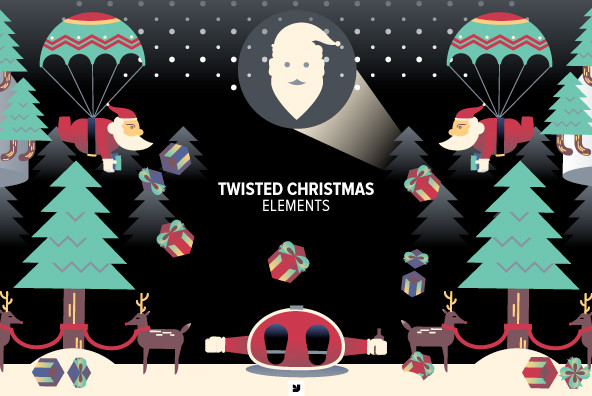 Twisted Christmas Elements 01 Twisted Christmas Elements 01