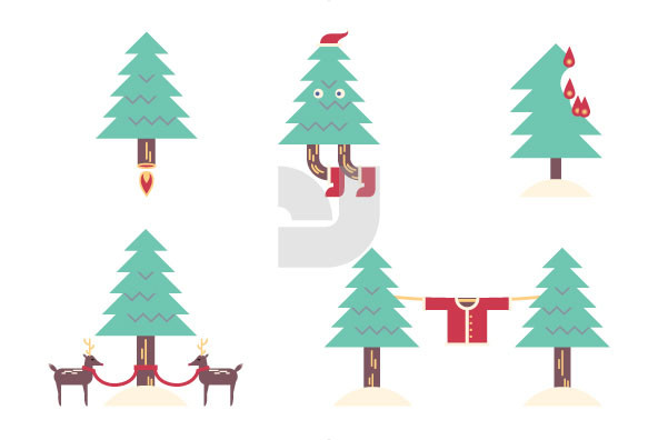 Twisted Christmas Elements 01 Twisted Christmas Elements 01