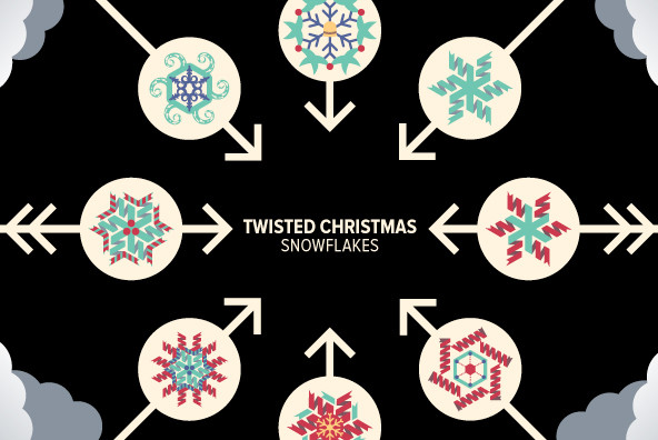 Twisted Christmas Snowflakes 01 1