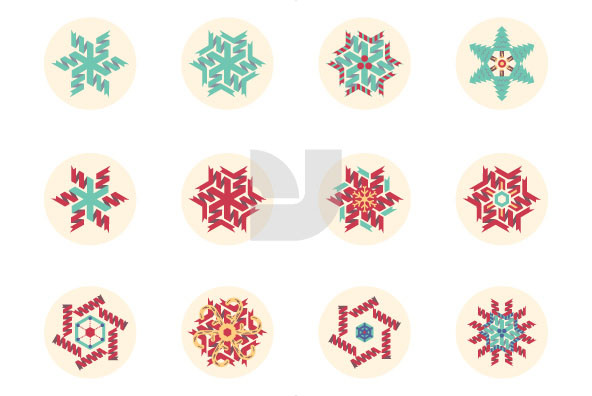 Twisted Christmas Snowflakes 01 2