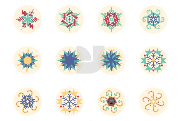 Twisted Christmas Snowflakes 01 3