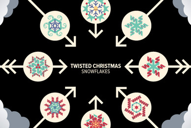 Twisted Christmas Snowflakes 01