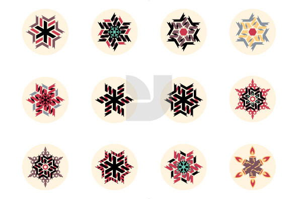 Twisted Christmas Snowflakes 02 Twisted Christmas Snowflakes 02