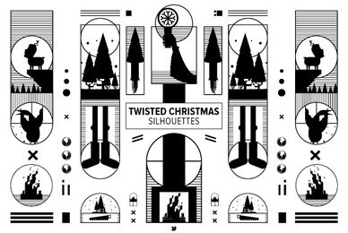 Twisted Christmas Silhouettes 01
