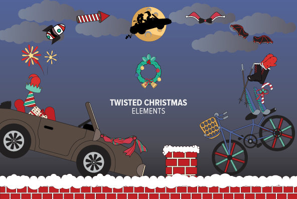 Twisted Christmas Elements C 1