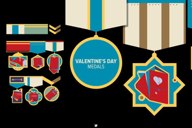 Valentine s Day  Medals