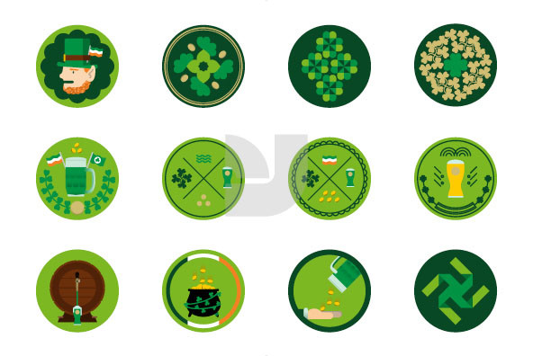 St Patrick s Day Labels 02 St Patrick s Day Labels 02