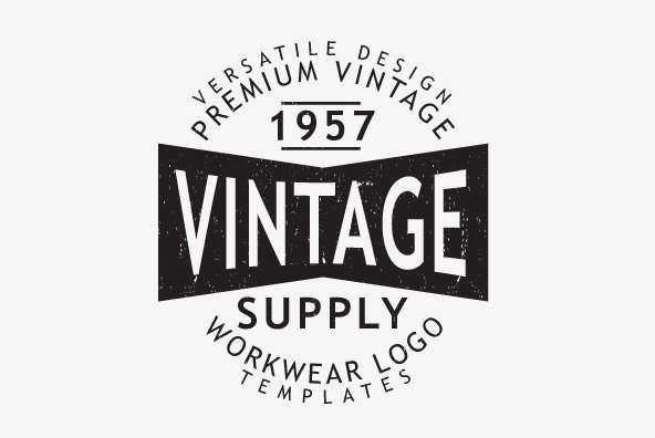 Vintage Workwear Logo Templates