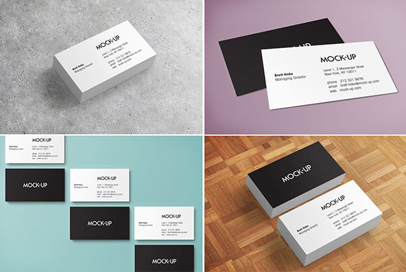 Business Card Mockups Business Card Mockups