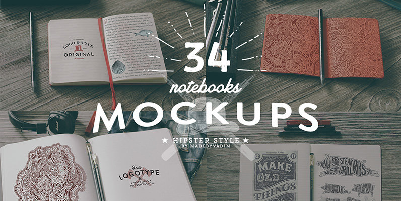34 Hip Notebook Mockups