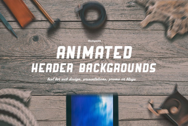 6 Animated Hero  Header Backgrounds