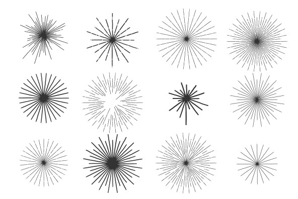 Sun Bursts by Hand Sun Bursts by Hand
