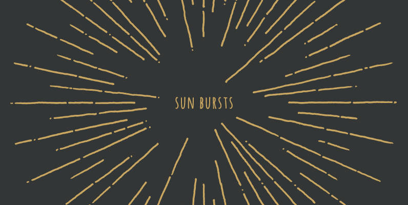 Sun Bursts by Hand