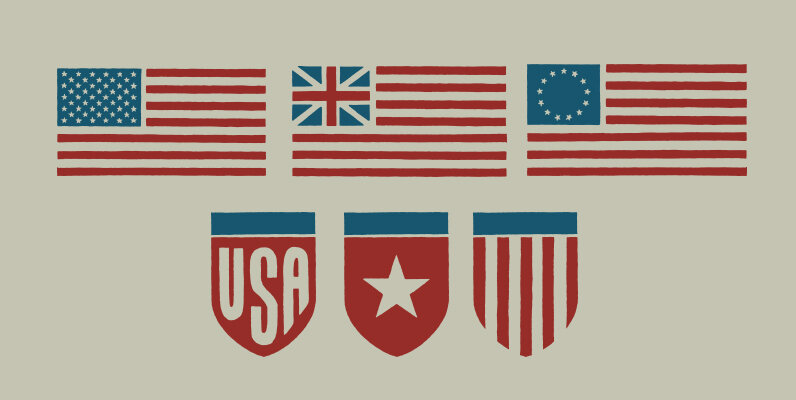 American Flags   Shields