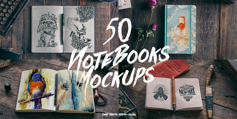 50 Notebook Mockups