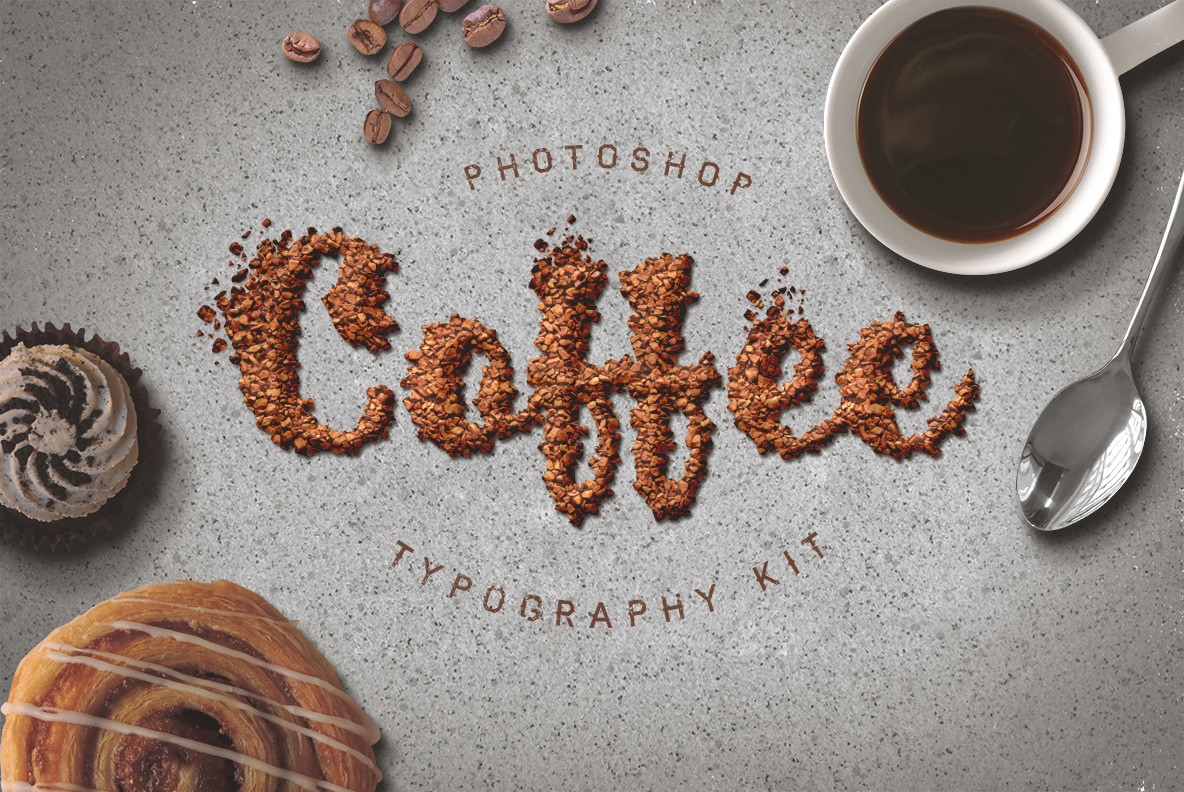 Food Typography Psd Actions Food Typography Psd Actions