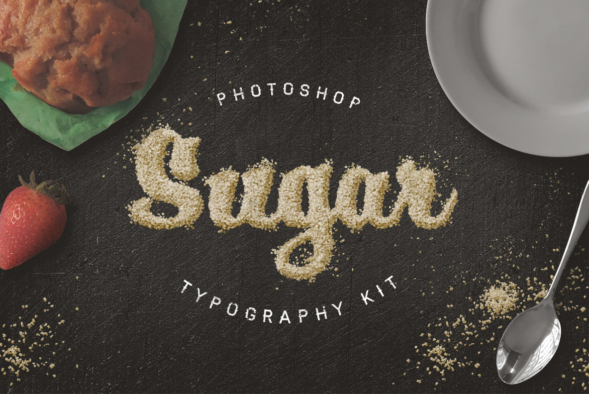 Food Typography Psd Actions Food Typography Psd Actions