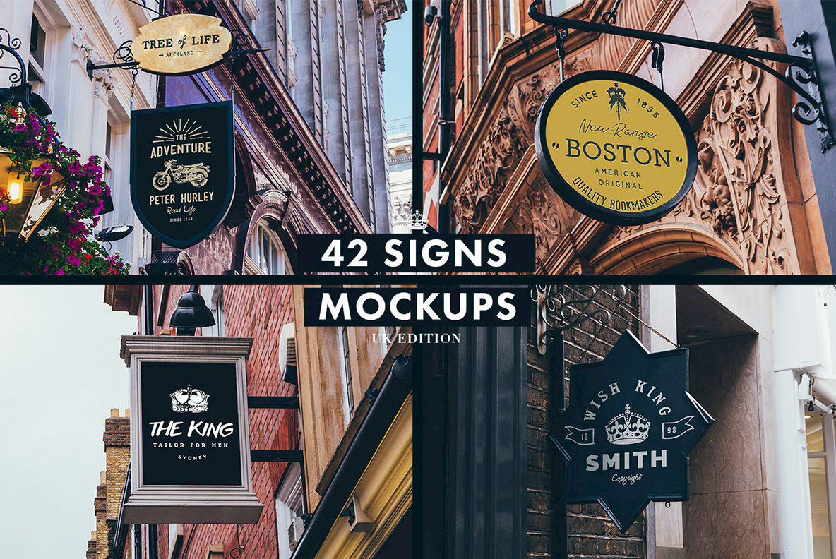 Signs   Facades Mockups  UK Edition  3