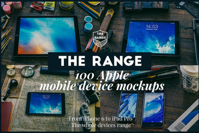 The Range   100 Apple iDevice Mockups