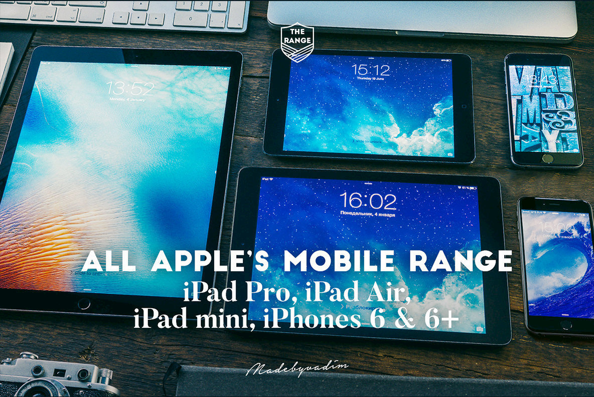 The Range 100 Apple iDevice Mockups The Range 100 Apple iDevice Mockups