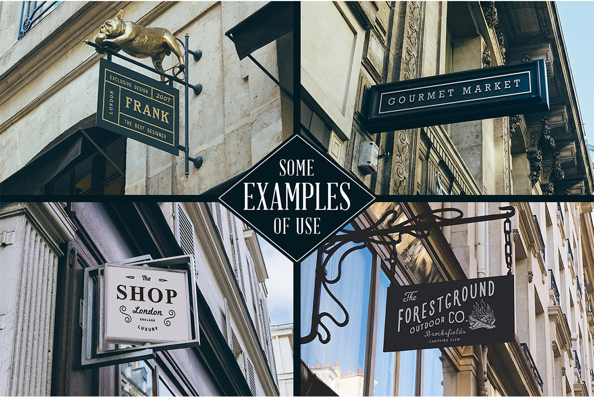 Download 165 Signs Facades Photoshop Mockups Colle - Graphics - YouWorkForThem