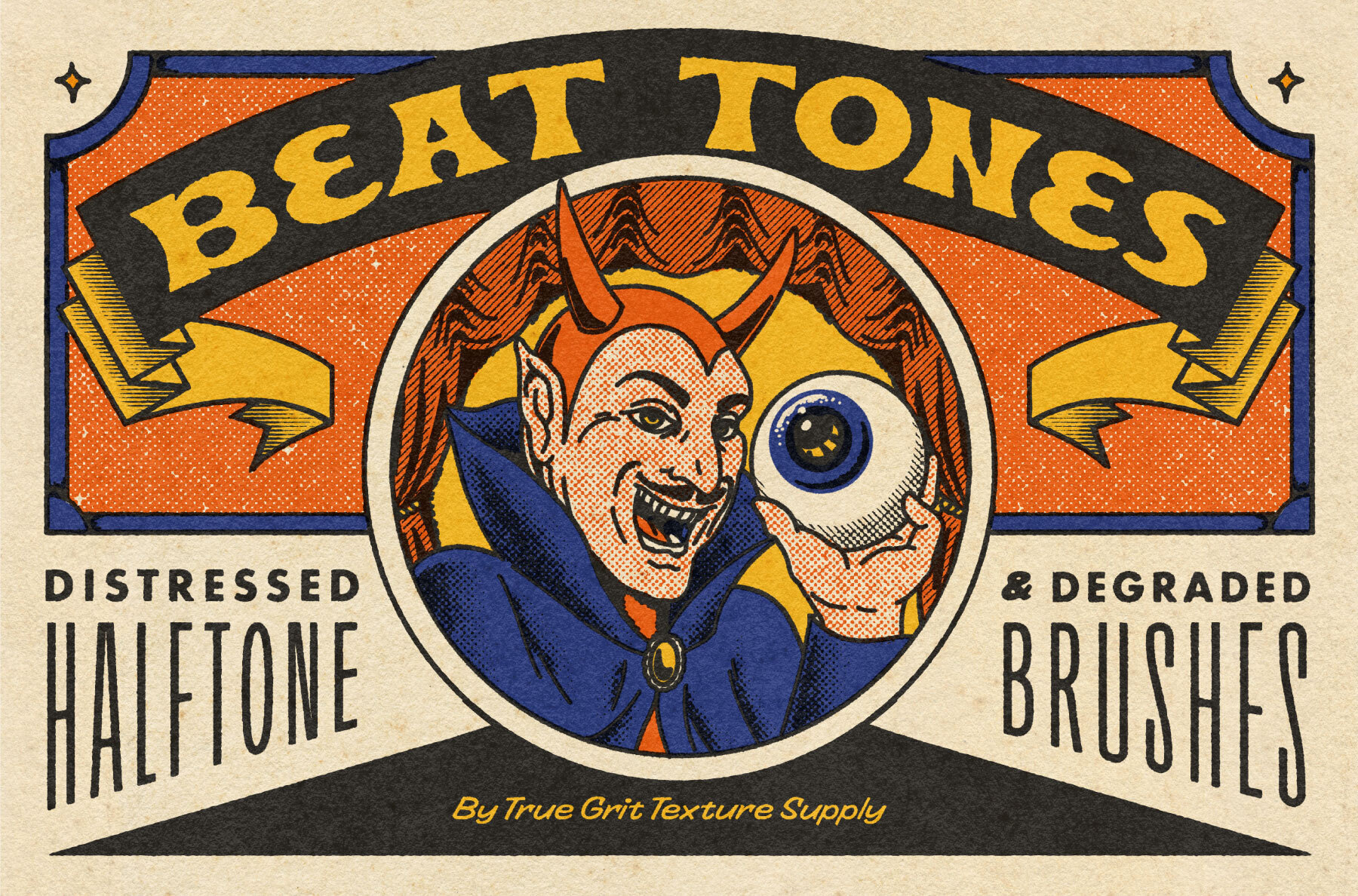 Beat Tones Halftone Brushes For Photoshop 1