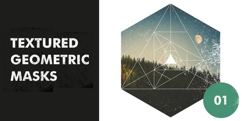 Textured Geometric Masks 01