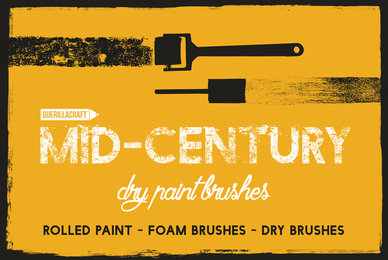 Mid century Dry Paint Brushes