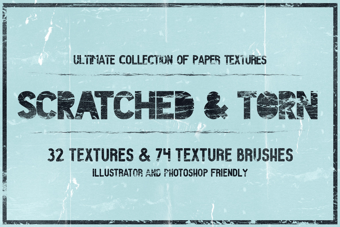 Scratched and Torn Paper Textures 1