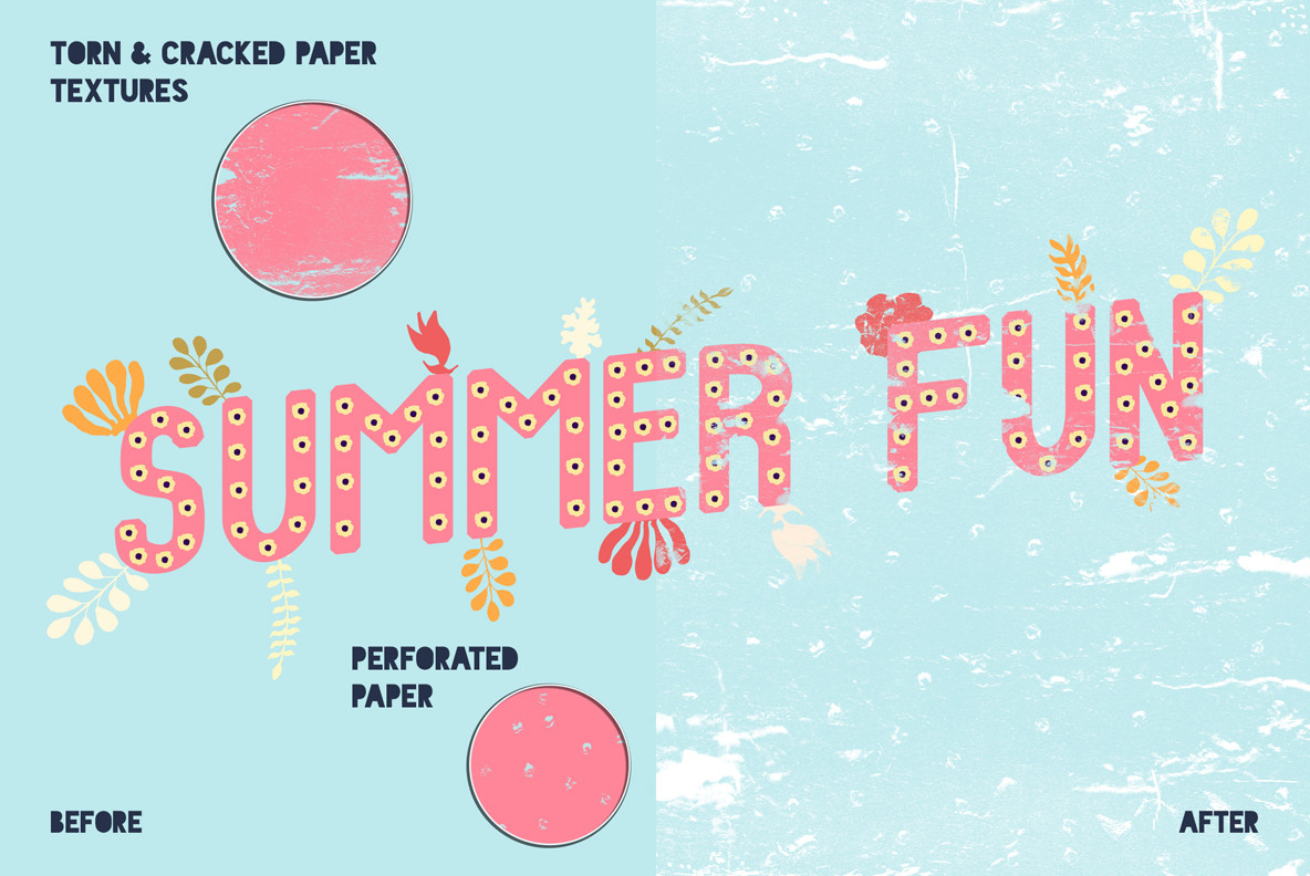 Scratched and Torn Paper Textures 2