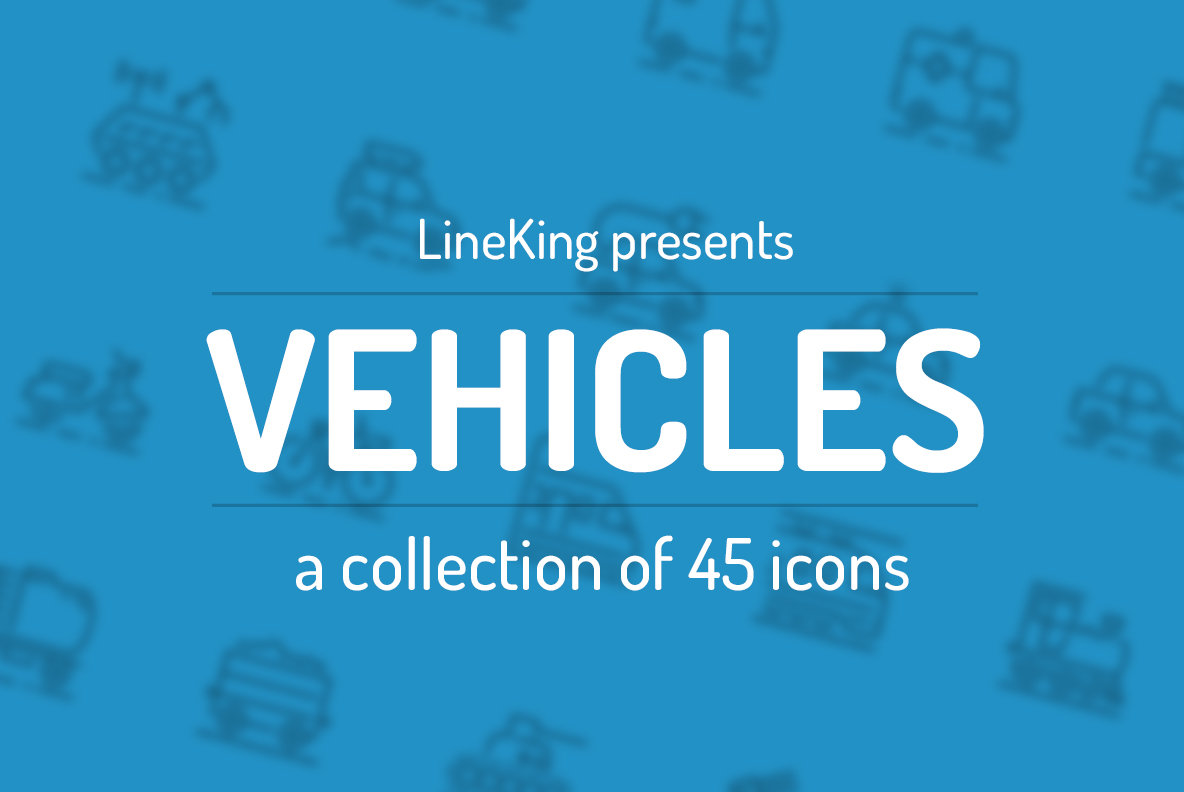 Vehicles Line Icons 1