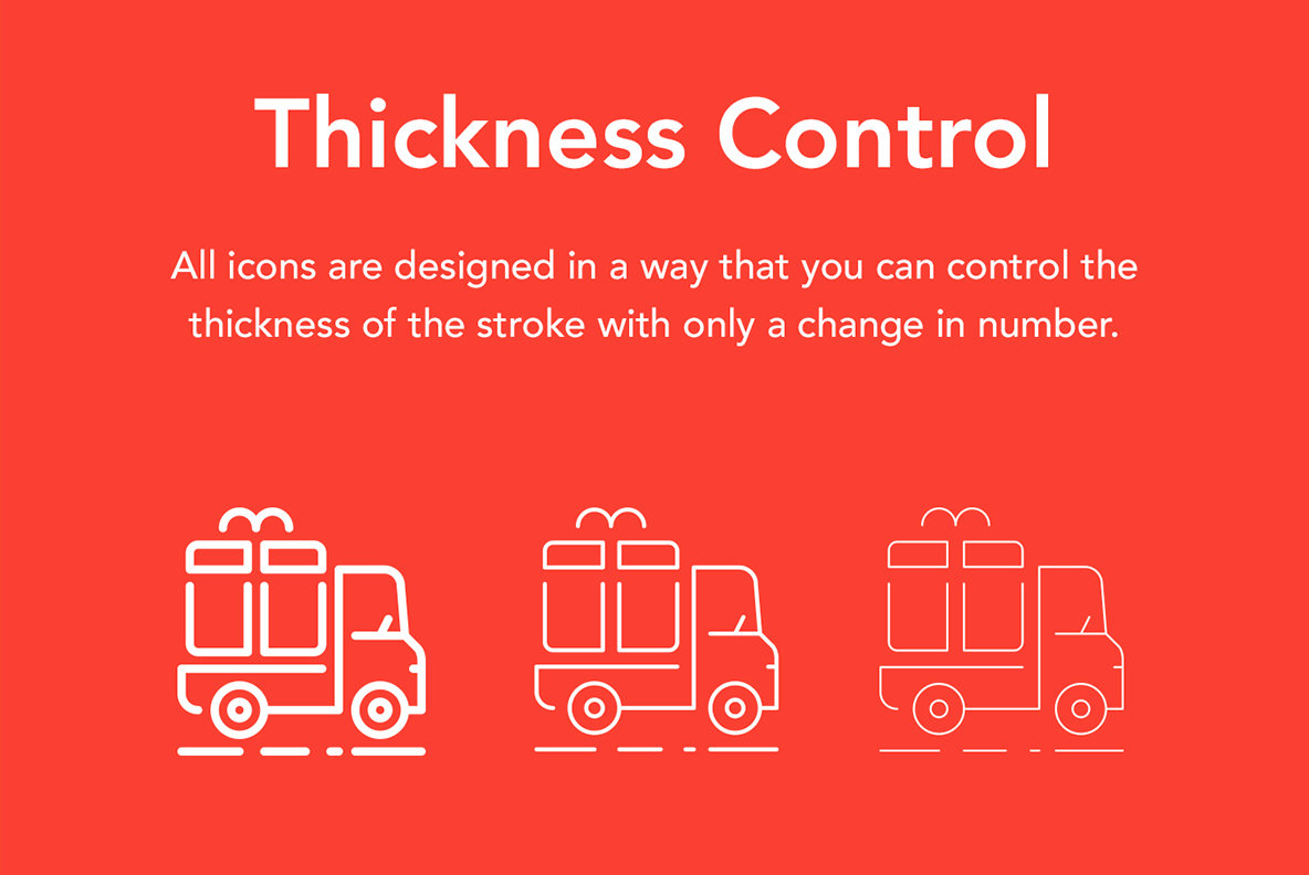 Vehicles Line Icons 4