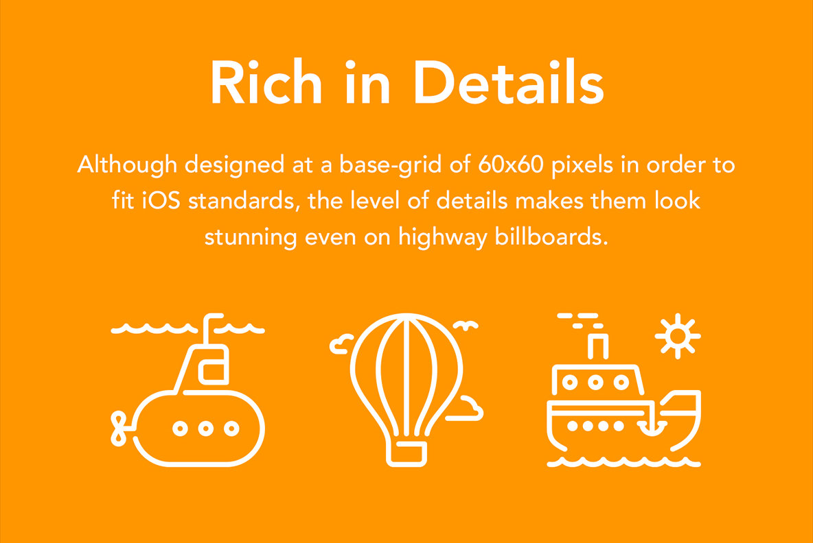 Vehicles Line Icons 5