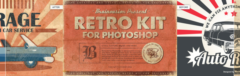 Retro Kit for Photoshop