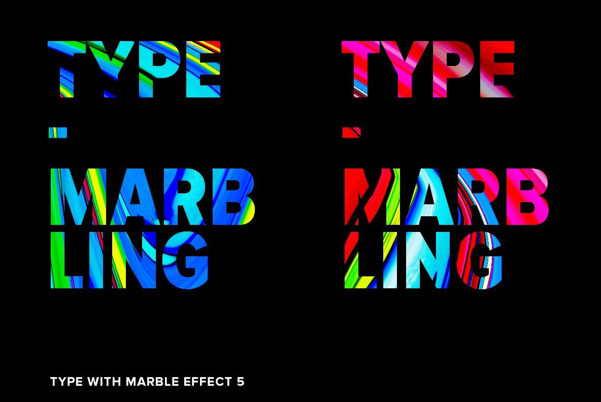 Abstract Type Marbling Abstract Type Marbling