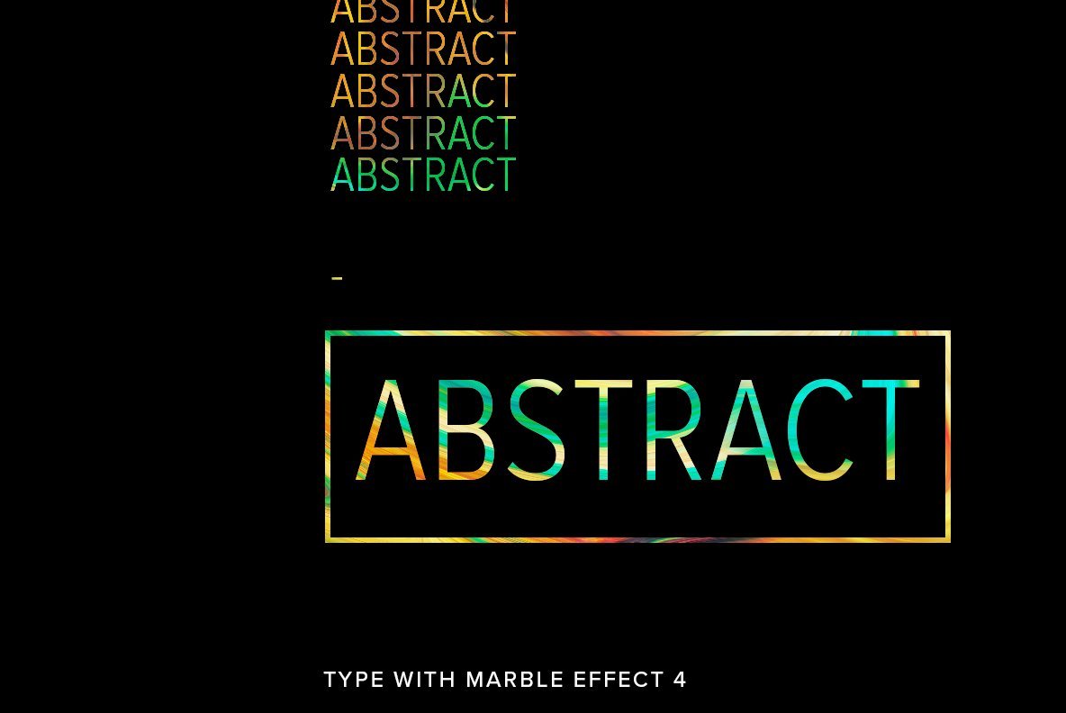 Abstract Type Marbling Abstract Type Marbling