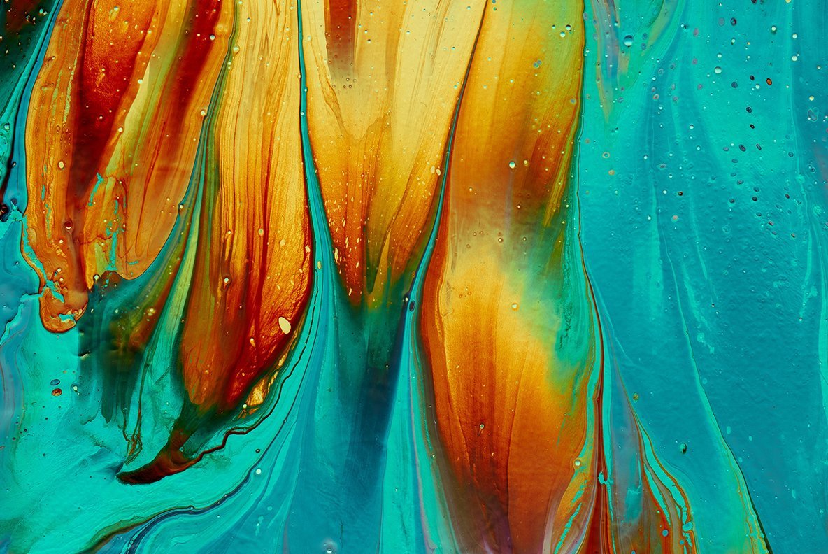 Abstract Type Marbling Abstract Type Marbling