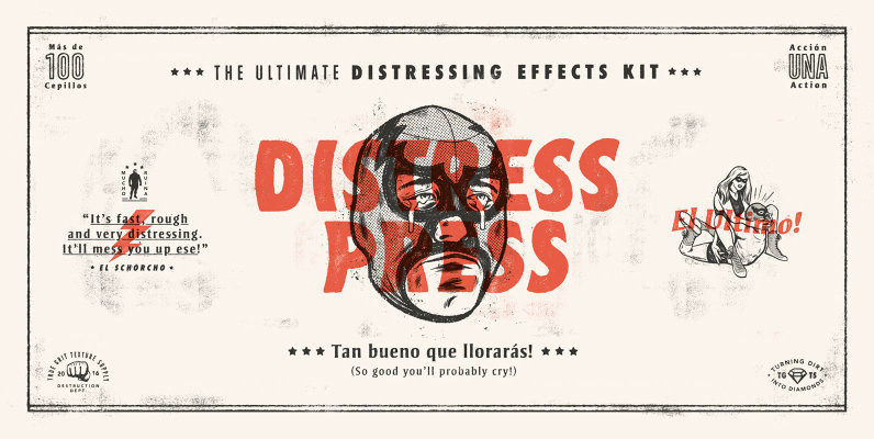 Distress Press  The Ultimate Distressing Effects Kit   Tutorial