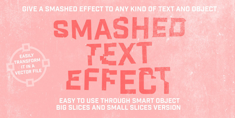 Smashed Text Effect