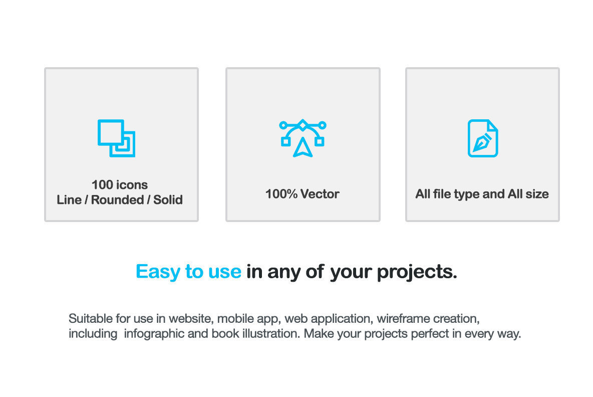 100 Basic UI Element Icons 100 Basic UI Element Icons