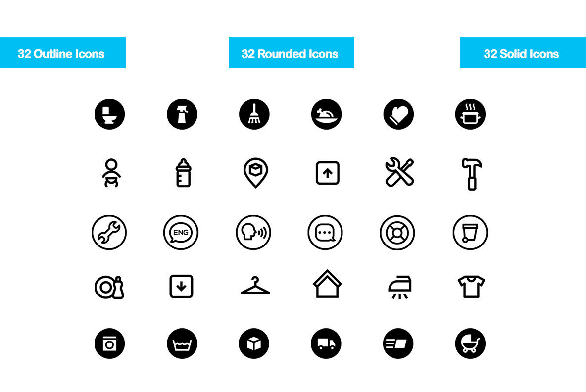 32 Household Icons 32 Household Icons