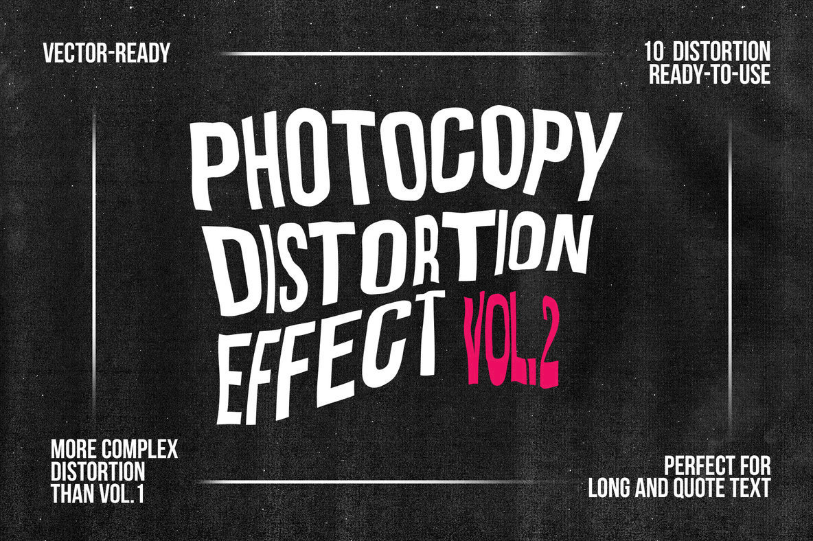 Distorted Photocopy Vector Effects vol 2 Distorted Photocopy Vector Effects vol 2