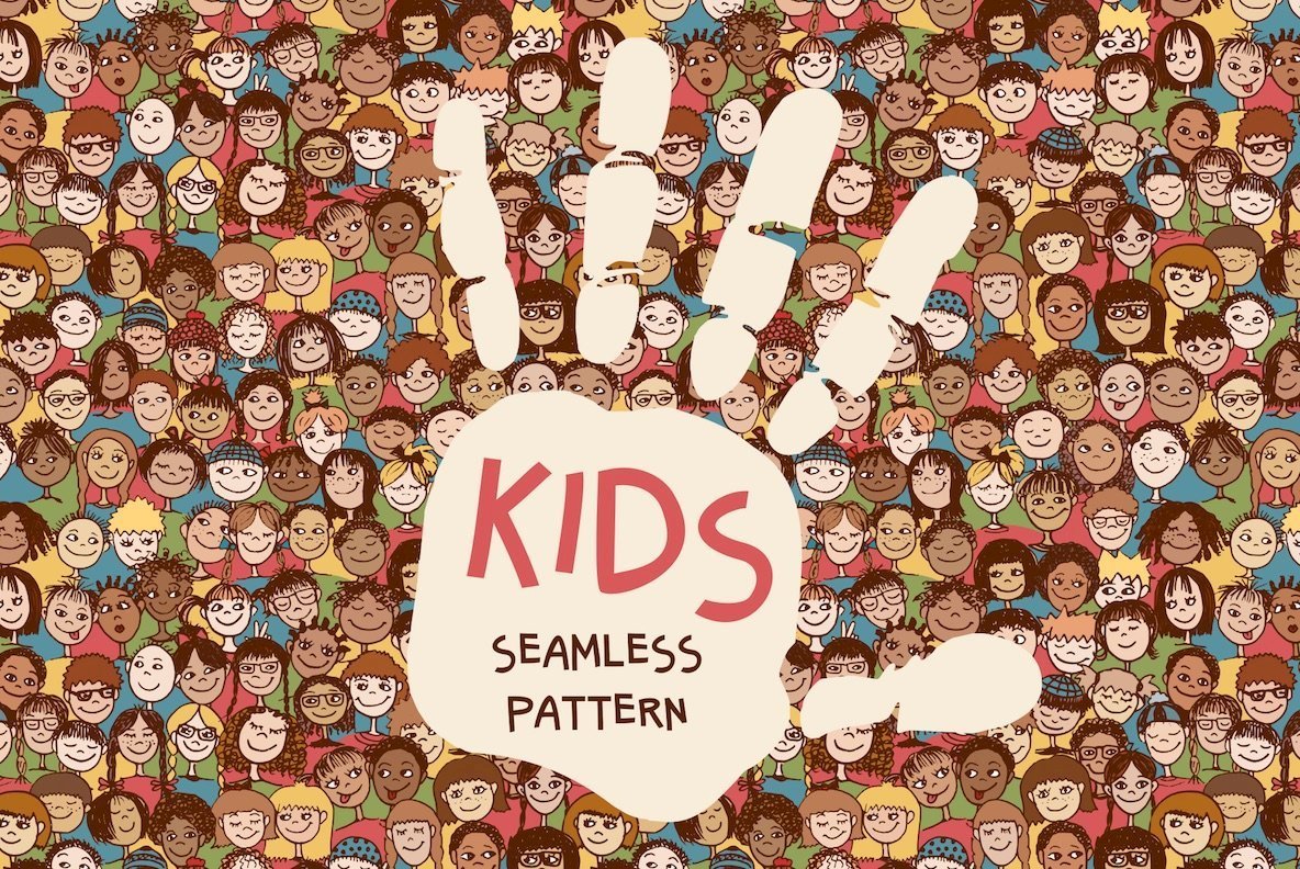 Kids Seamless Pattern Kids Seamless Pattern