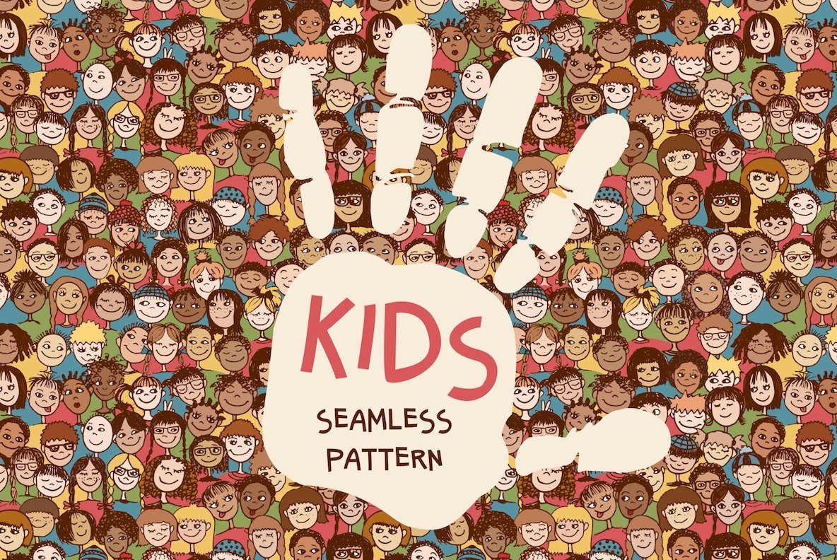 Kids Seamless Pattern Kids Seamless Pattern
