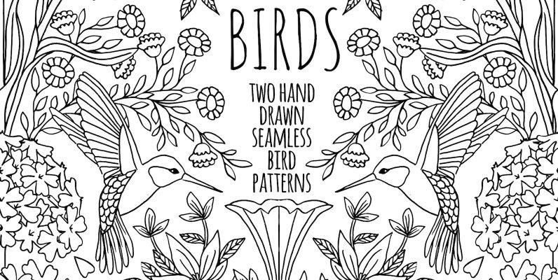 Birds   2 Seamless Patterns
