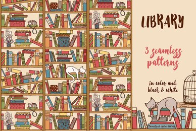 Library   3 Seamless Patterns
