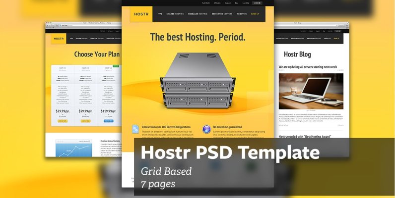 Hostr   PSD Template