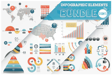 Infographic Elements Bundle 3 in 1 vol 1
