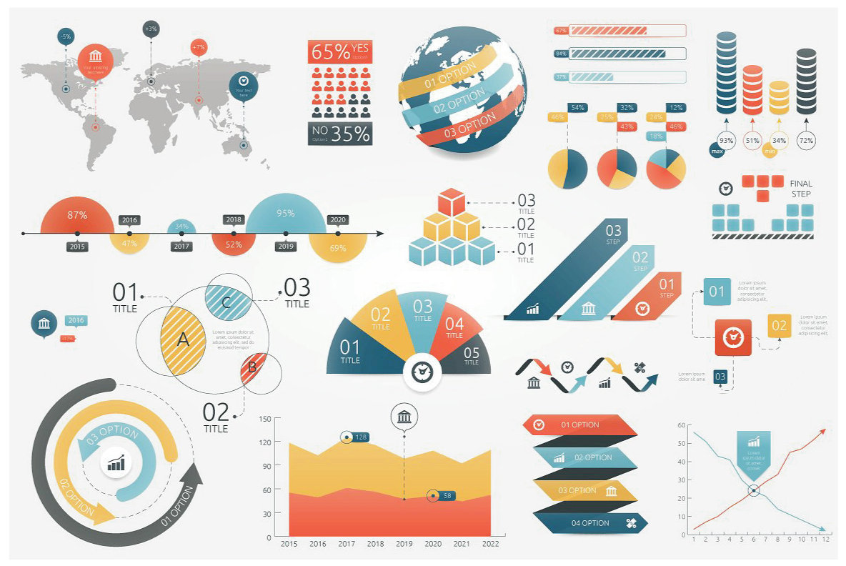 Infographic Elements Bundle  3 in 1  vol 1 2